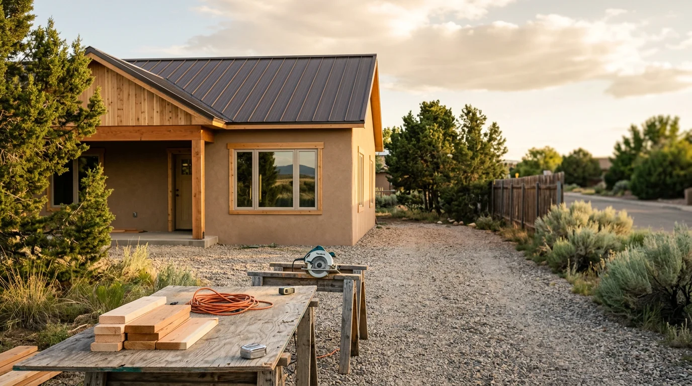 Black H2O Construction crew working on a home project in the Farmington, New Mexico area